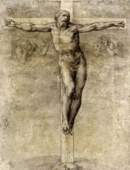 Michelangelo Buonarroti Christ on the Cross France oil painting art